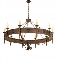 2nd Avenue Designs Blue 115623 - 66" Wide Calandra 10 Light Chandelier