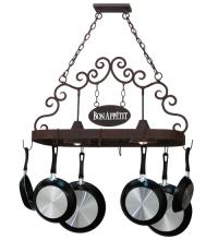 2nd Avenue Designs Blue 115648 - 34"L Bon Appetit 2 LT Pot Rack