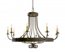 2nd Avenue Designs Blue 116321 - 50" Wide Silvana 10 Light Chandelier