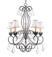 2nd Avenue Designs Blue 120311 - 28" Wide Felicia 5 Light Chandelier