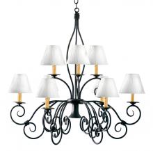 2nd Avenue Designs Blue 120350 - 26" Wide Grace 10 Light Two Tier Chandelier