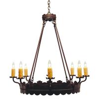 2nd Avenue Designs Blue 121012 - 36" Wide Sergio 8 Light Chandelier