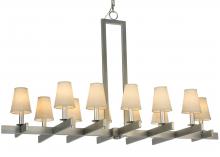 2nd Avenue Designs Blue 124453 - 48" Long Dante 12 Light Chandelier