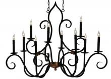 2nd Avenue Designs Blue 132000 - 43"L Clifton 10 LT Oblong Chandelier