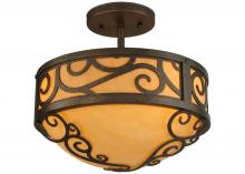 2nd Avenue Designs Blue 137259 - 12" Wide Lilliana Semi-Flushmount