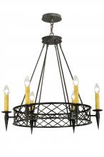 2nd Avenue Designs Blue 139014 - 33" Wide Topridge 6 LT Chandelier