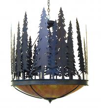 2nd Avenue Designs Blue 140717 - 30" Wide Tall Pines Inverted Pendant