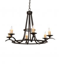 2nd Avenue Designs Blue 141829 - 36" Wide Octavia 6 Light Chandelier