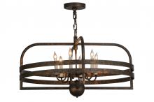 2nd Avenue Designs Blue 145225 - 32"W Aldari 6 LT Chandelier