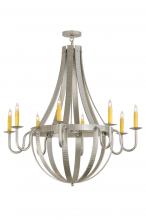 2nd Avenue Designs Blue 145268 - 48"W Barrel Stave Metallo 8 LT Chandelier