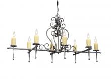 2nd Avenue Designs Blue 146425 - 48" Long Monica 8 Light Oblong Chandelier