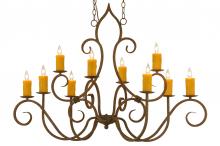 2nd Avenue Designs Blue 149170 - 48"L Clifton 10 LT Oblong Chandelier