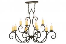 2nd Avenue Designs Blue 149204 - 48"L Clifton 10 LT Oblong Chandelier