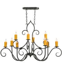 2nd Avenue Designs Blue 149373 - 48"L Clifton 10 LT Oblong Chandelier