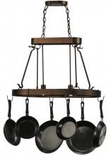 2nd Avenue Designs Blue 149667 - 32" Long Harmony 2 Light Pot Rack