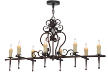 2nd Avenue Designs Blue 154026 - 48"L Monica 8 LT Oblong Chandelier