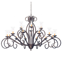 2nd Avenue Designs Blue 157991 - 72" Wide Sienna 18 Light Two Tier Chandelier