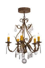 2nd Avenue Designs Blue 159601 - 24"W French Elegance 5 LT Chandelier