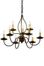 2nd Avenue Designs Blue 160692 - 28" Wide Earl 9 Light Chandelier