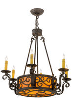 2nd Avenue Designs Blue 161588 - 26" Wide Delano 6 Light Chandelier