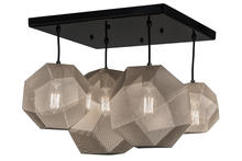 2nd Avenue Designs Blue 161911 - 30"W Nidos 4 LT Pendant