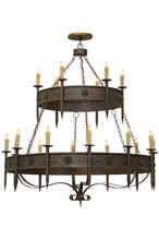 2nd Avenue Designs Blue 162417 - 69"W Calandra 18 LT Two Tier Chandelier