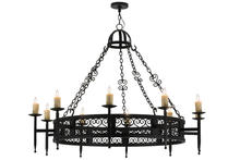 2nd Avenue Designs Blue 165221 - 60"W Toscano 10 LT Chandelier