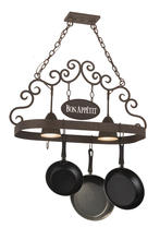 2nd Avenue Designs Blue 166218 - 34"L Bon Appetit 2 LT Pot Rack