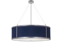 2nd Avenue Designs Blue 168712 - 42" Wide Cilindro Textrene Pendant
