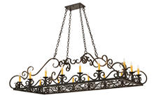 2nd Avenue Designs Blue 171344 - 66"L Carlotta 16 LT Oblong Chandelier