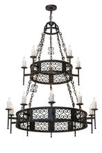 2nd Avenue Designs Blue 174330 - 48" Wide Toscano 15 Light Two Tier Chandelier
