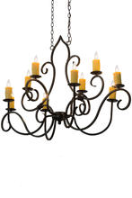 2nd Avenue Designs Blue 178811 - 48" Long Clifton 10 Light Oblong Chandelier