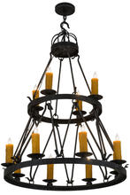 2nd Avenue Designs Blue 185067 - 36"W Lakeshore 12 LT Two Tier Chandelier