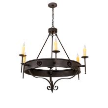 2nd Avenue Designs Blue 187705 - 48"W Lorenzo 6 LT Chandelier