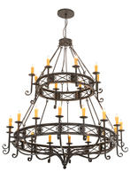 2nd Avenue Designs Blue 190675 - 72"W Gina 24 LT Chandelier