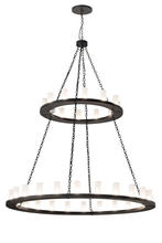2nd Avenue Designs Blue 196183 - 72" Wide Loxley 36 LT Two Tier Chandelier
