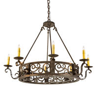 2nd Avenue Designs Blue 200078 - 36" Wide Delano 8 Light Chandelier