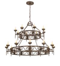 2nd Avenue Designs Blue 201849 - 66" Wide Majella 20 Light Two Tier Chandelier