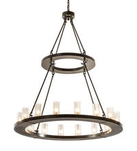2nd Avenue Designs Blue 202214 - 48" Wide Loxley 16 Light Two Tier Chandelier