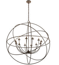 2nd Avenue Designs Blue 204082 - 54" Wide Atom Enerjisi 12 Light Chandelier