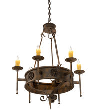 2nd Avenue Designs Blue 205030 - 30" Wide Lorenzo 6 Light Chandelier