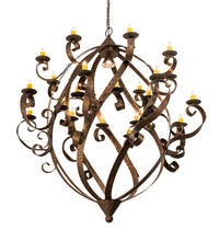 2nd Avenue Designs Blue 212146 - 80" Wide Caliope 25 Light Chandelier