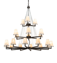 2nd Avenue Designs Blue 214042 - 54" Wide St Lawrence 21 Light Chandelier