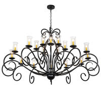 2nd Avenue Designs Blue 217145 - 72" Wide Sienna 18 Light Chandelier