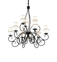 2nd Avenue Designs Blue 221766 - 36" Wide Grace 10 Light Two Tier Chandelier