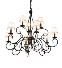 2nd Avenue Designs Blue 224138 - 40" Wide Grace 10 Light Two Tier Chandelier