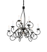 2nd Avenue Designs Blue 227102 - 36" Wide Grace 10 Light Two Tier Chandelier