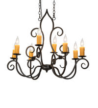 2nd Avenue Designs Blue 231962 - 36" Long Clifton 8 Light Oblong Chandelier