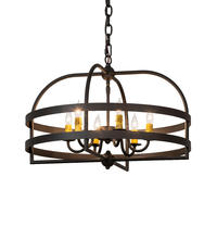 2nd Avenue Designs Blue 233402 - 22" Wide Aldari 6 Light Chandelier