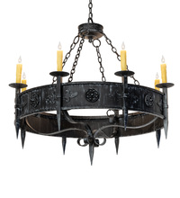 2nd Avenue Designs Blue 239061 - 42" Wide Calandra 8 Light Chandelier